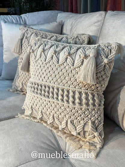 Cojín en Macramé