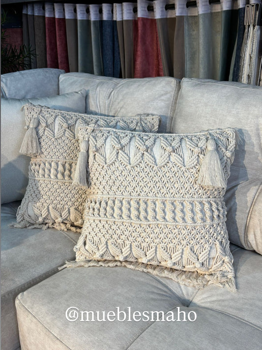 Cojín en Macramé