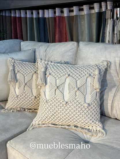 Cojín en Macramé